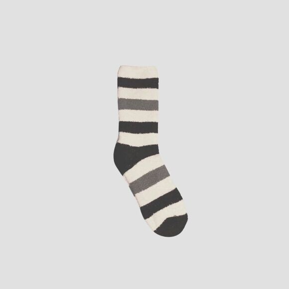 Fuzzy Winter Socks Carnival Stripe - One Size Fits Most - Picture 1 of 3
